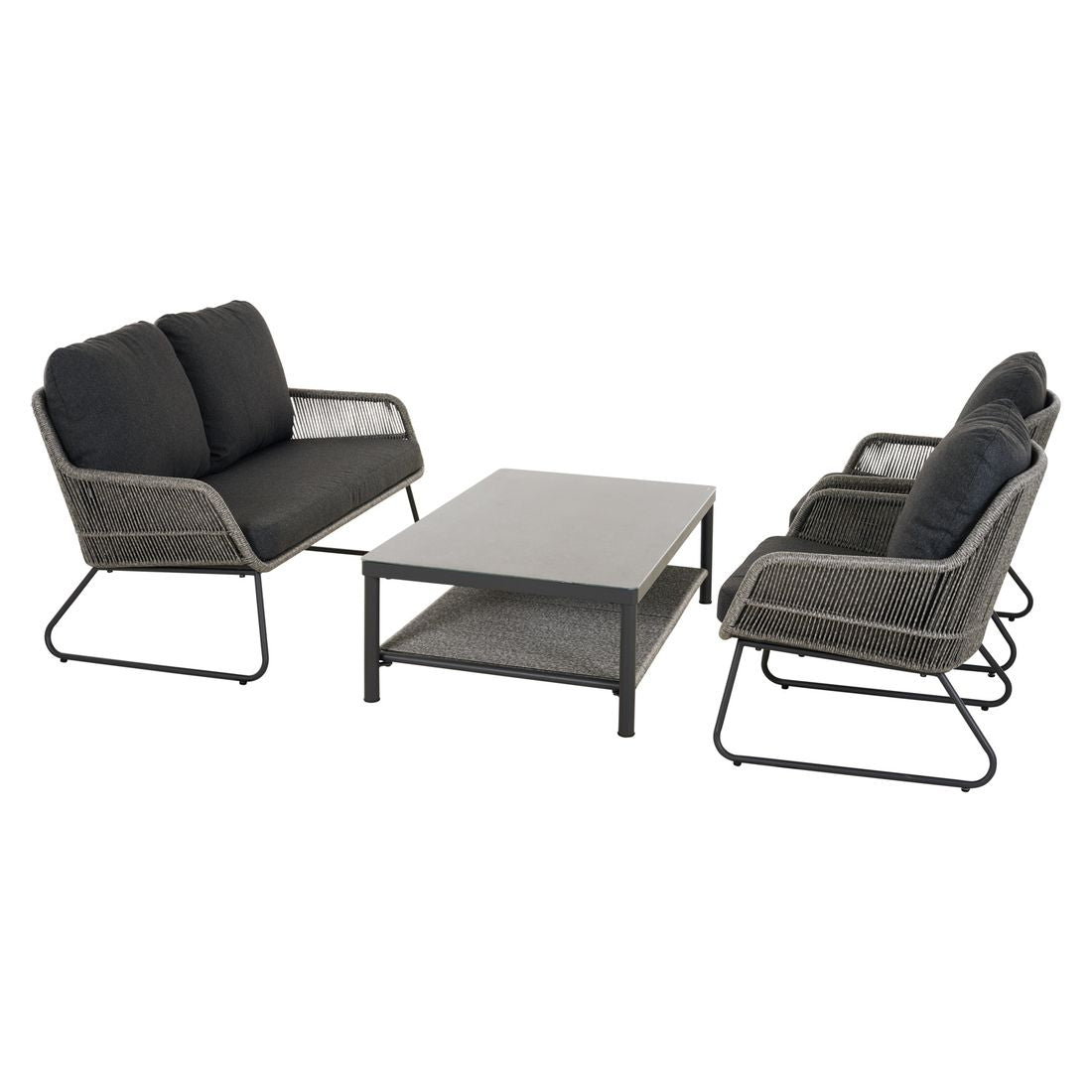 Loungesett Kansas med loungebord bakside