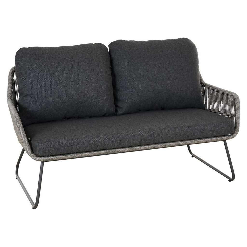 Loungesett Kansas med loungebord, aluminium/flettverk - Siena Garden