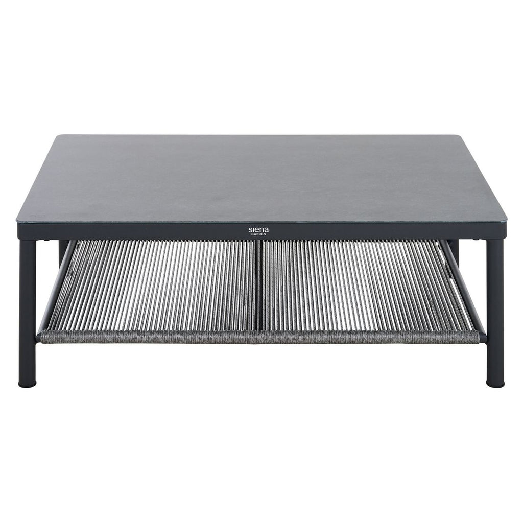 Loungesett Kansas med loungebord, aluminium/flettverk - Siena Garden