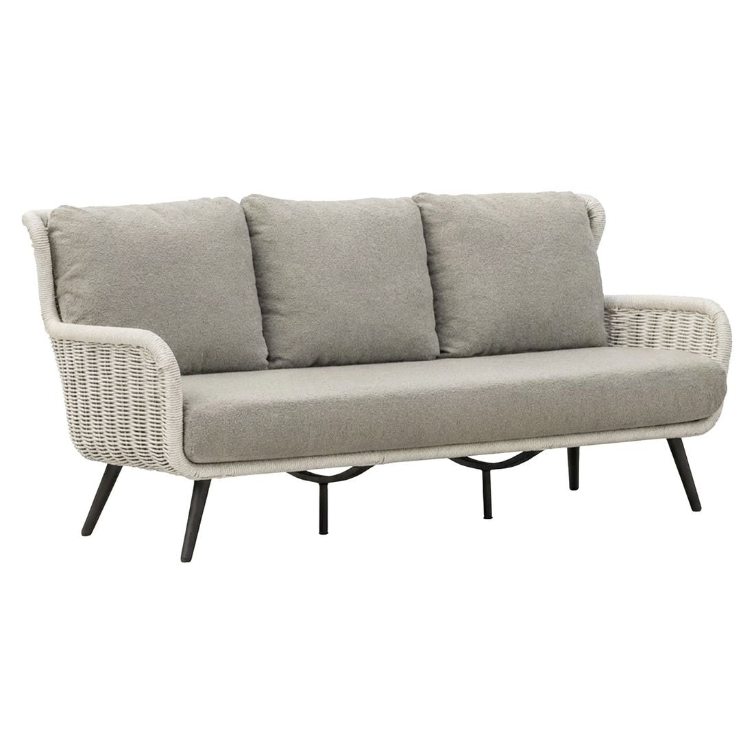 Loungesett Key Largo aluminium tau med loungebord nærbilde stoff