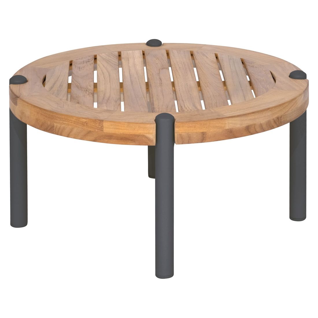 Loungesett Klea med loungebord aluminium tau teak ramme aluminium antrasitt