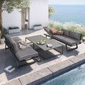 Loungesett Lucca med loungebord front