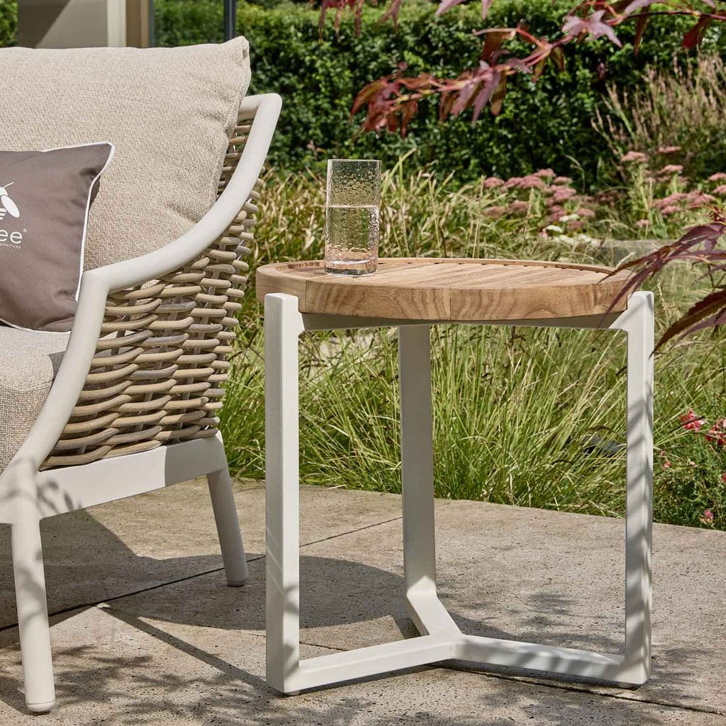 Loungesett Milou aluminium/polyrotting med loungebord - Apple Bee