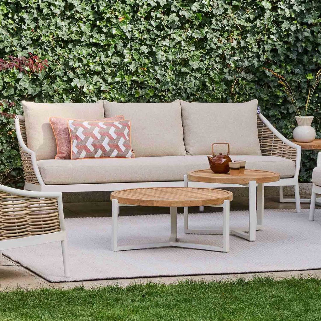 Loungesett Milou aluminium/polyrotting med loungebord - Apple Bee