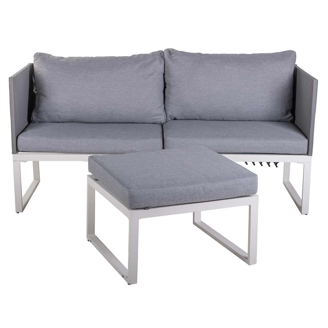 Loungesett Modular med loungebord aluminium/textilen - OUTLIV nærbilde av bord