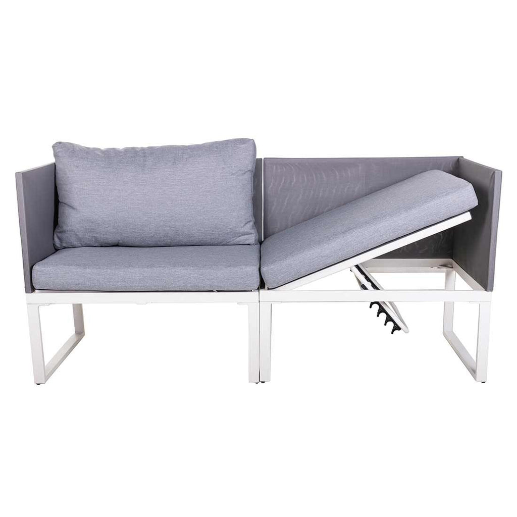 Loungesett Modular med loungebord aluminium/textilen - OUTLIV.