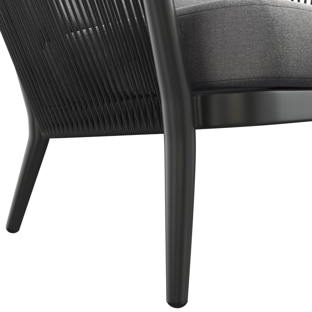 Loungesett Monet med loungebord aluminium tau olefin sitteputer