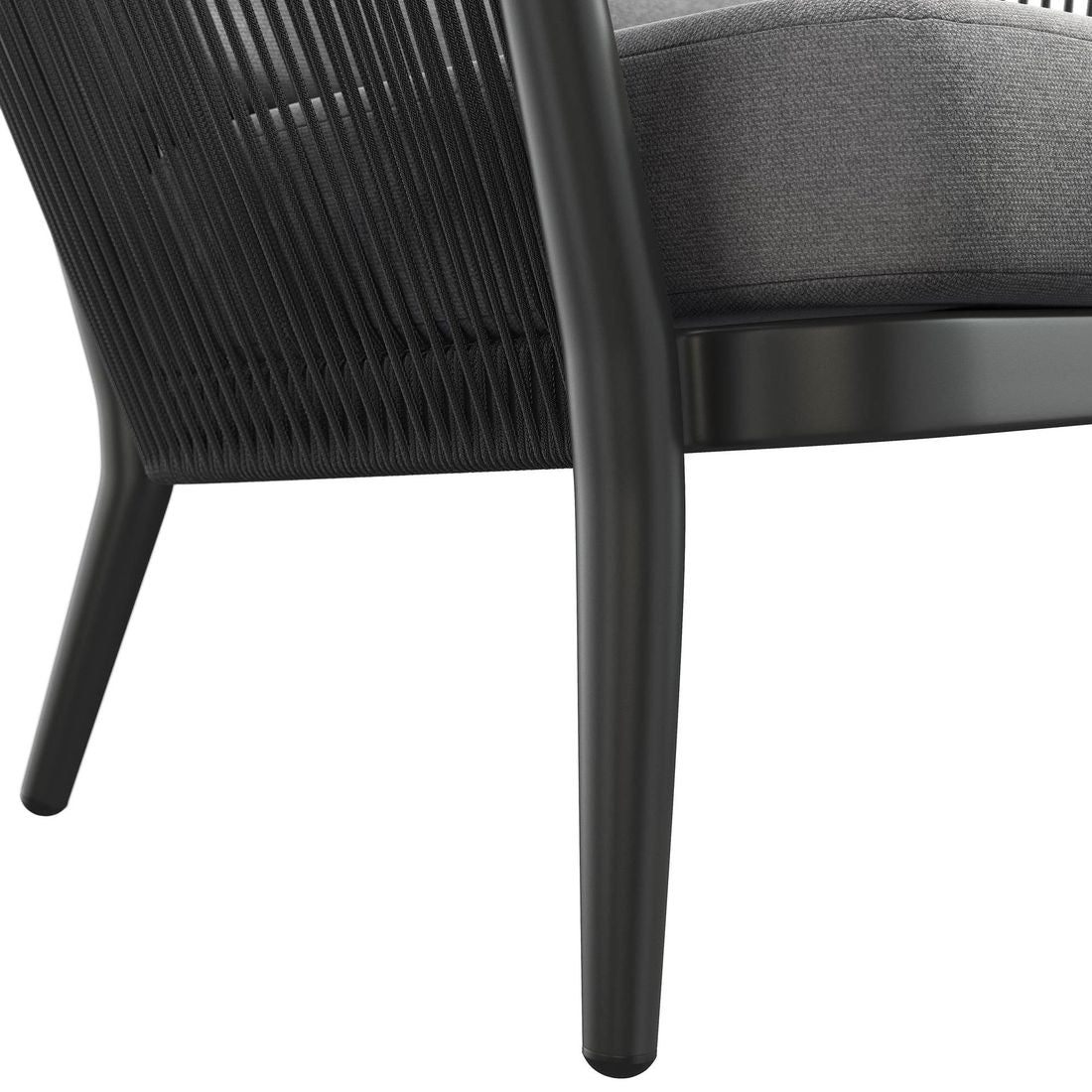 Loungesett Monet med loungebord aluminium tau olefin sitteputer