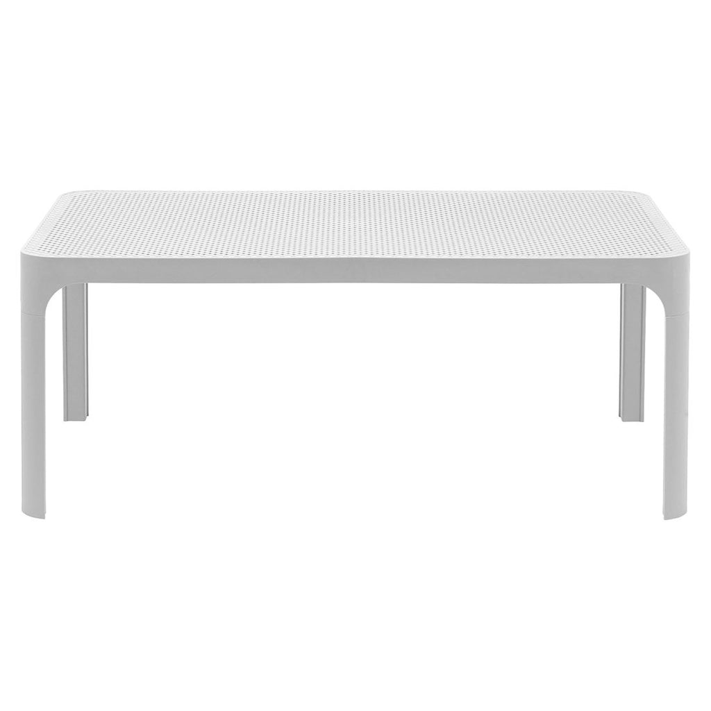Loungesett Net Relax med loungebord, plast/akryl, hvit - Nardi
