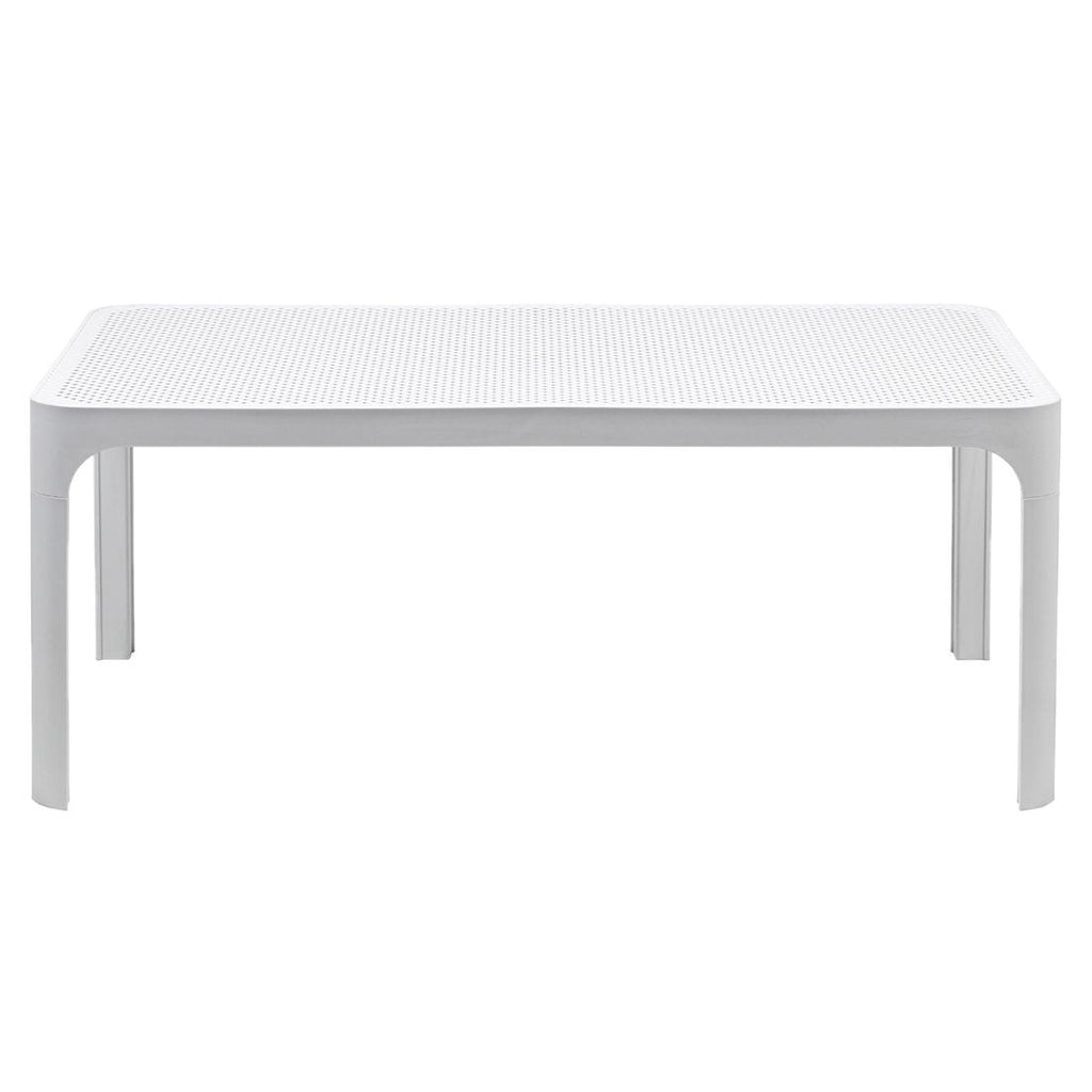 Loungesett Net Relax med loungebord, plast/akryl, hvit - Nardi