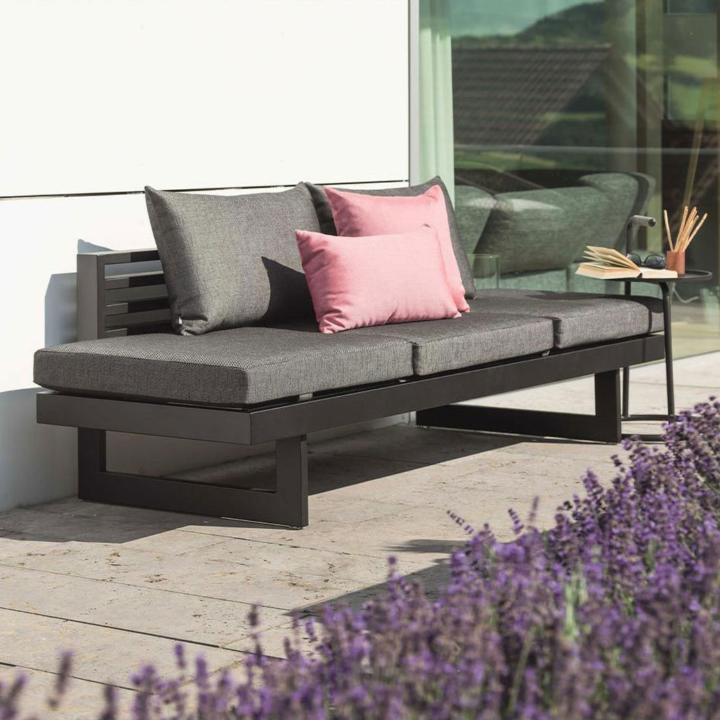 Loungesett New Holly med loungebord aluminium/utestoff - Stern samlet sett
