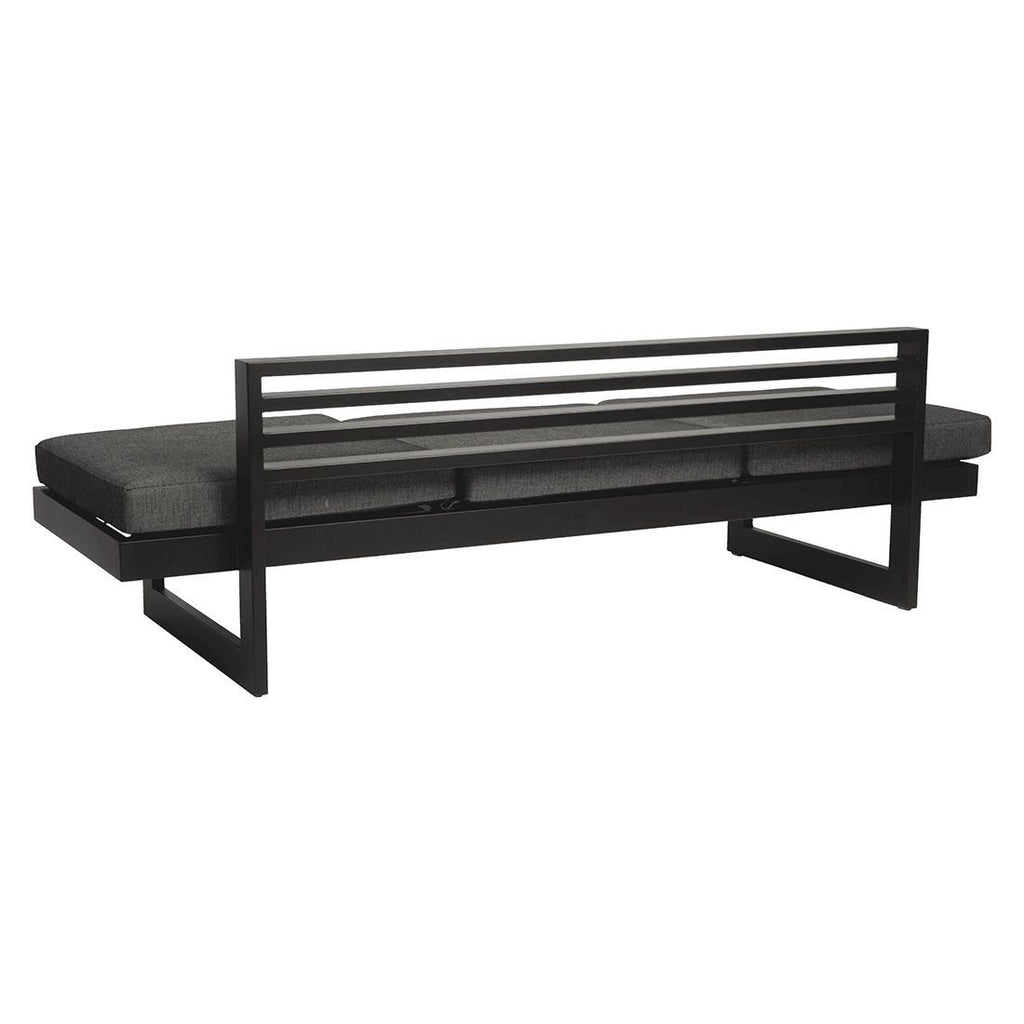 Loungesett New Holly med loungebord aluminium/utestoff - Stern nærbilde av bord