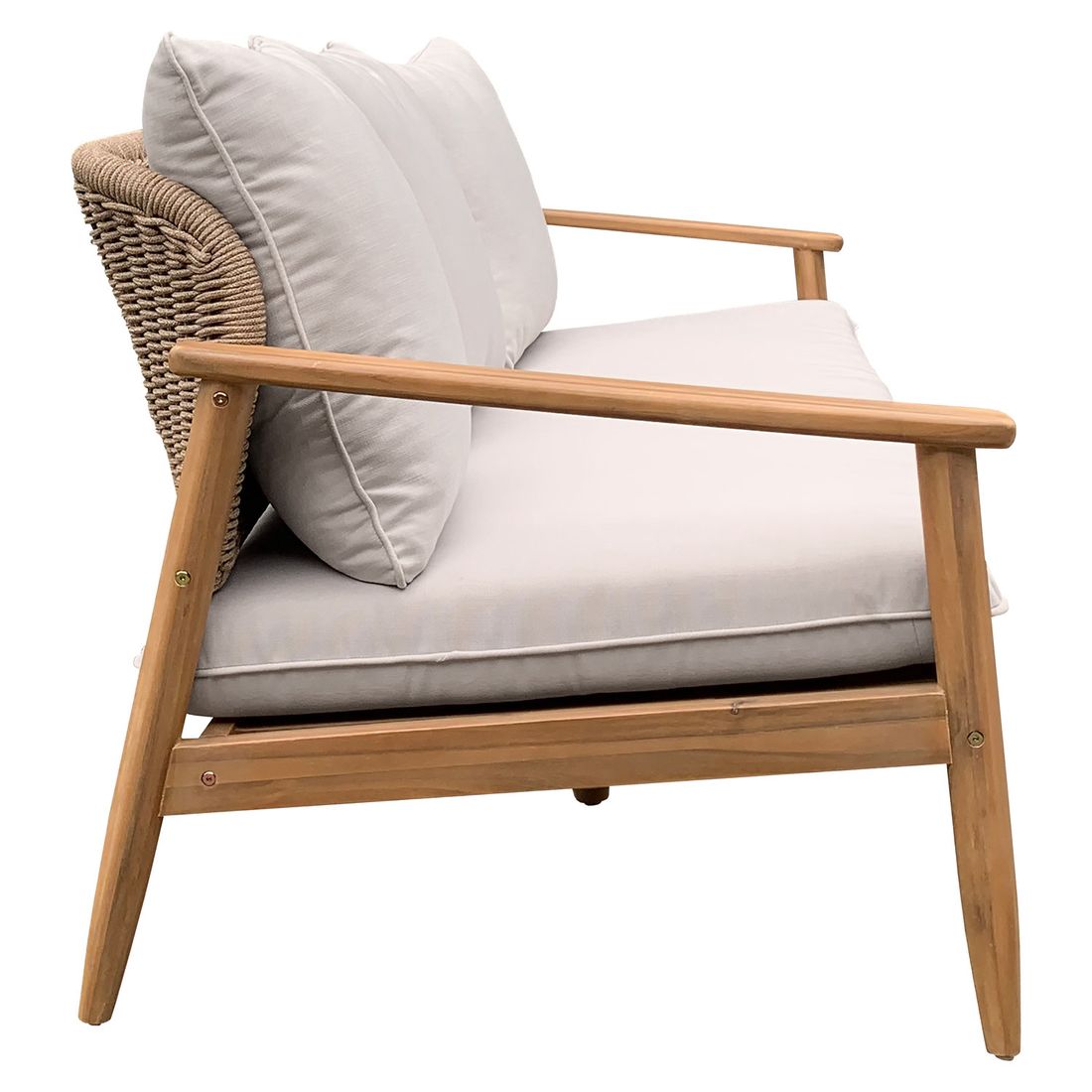 Loungesett Noemi akasie/tau med loungebord - OUTLIV.