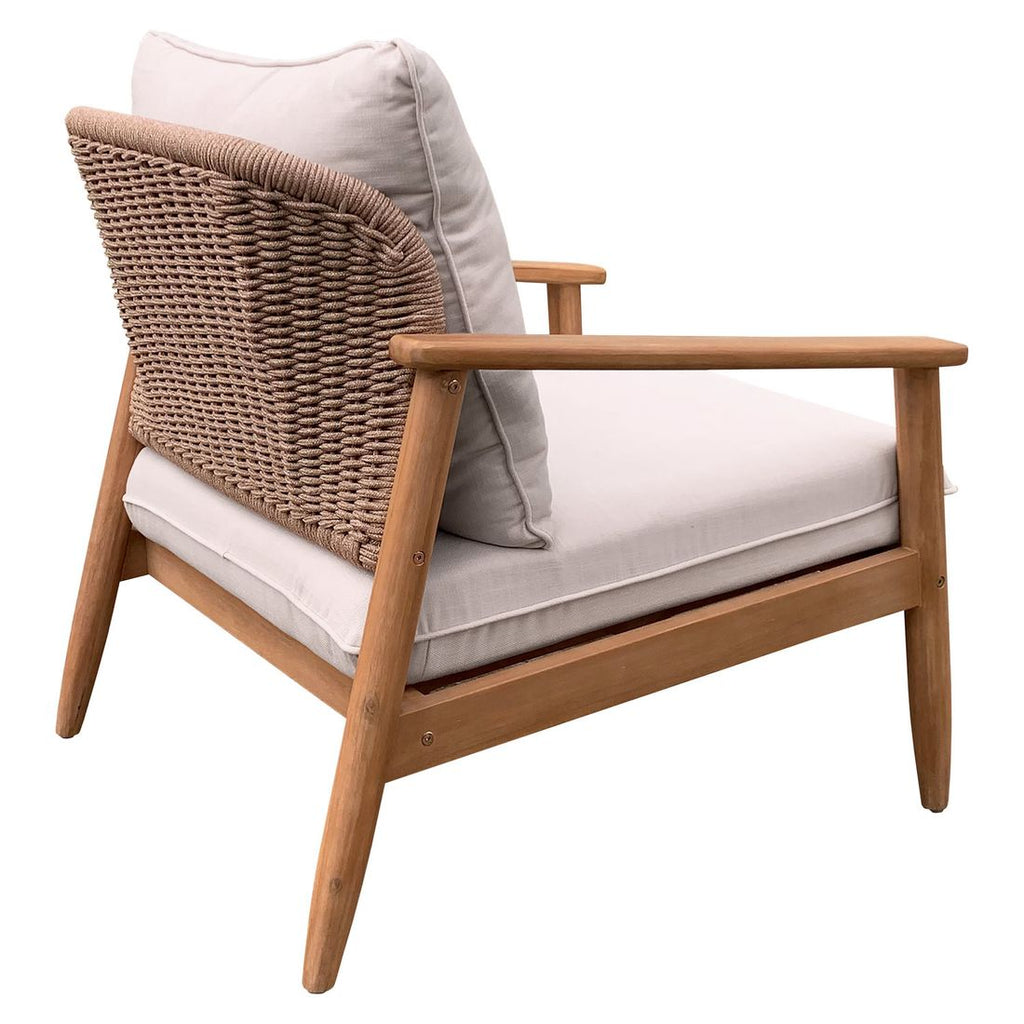 Loungesett Noemi akasie/tau med loungebord - OUTLIV.