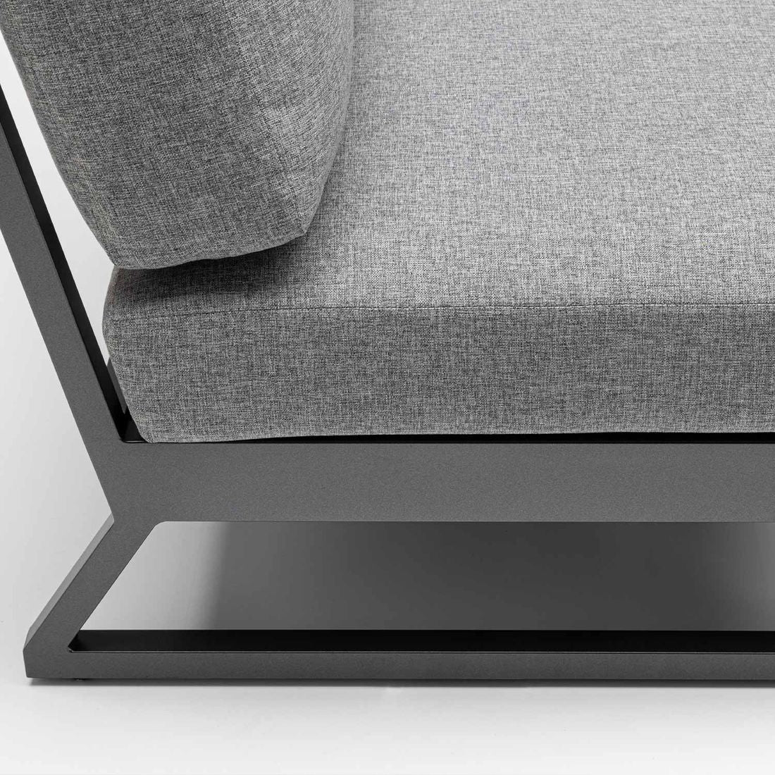 Loungesett Ocean Skid Platform aluminium/teak/olefin sitteområde