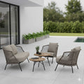 Loungesett Odea med loungebord aluminium tau Stern forfra