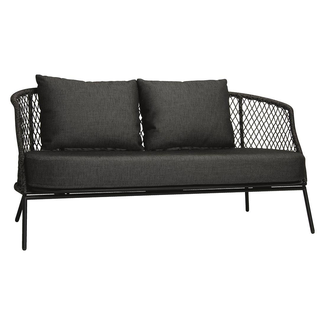 Loungesett Odea aluminium tau med loungebord detalj av stoff