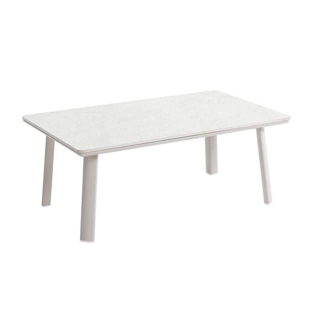 Loungesett Palermo aluminium/textilen ivory benk og lenestoler
