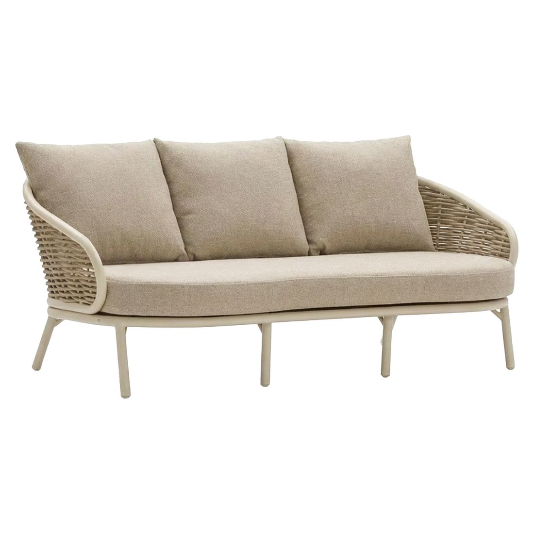 Loungesett Pine Key aluminium/polyrotting med keramikkbord Apple Bee nærbilde av bordplate