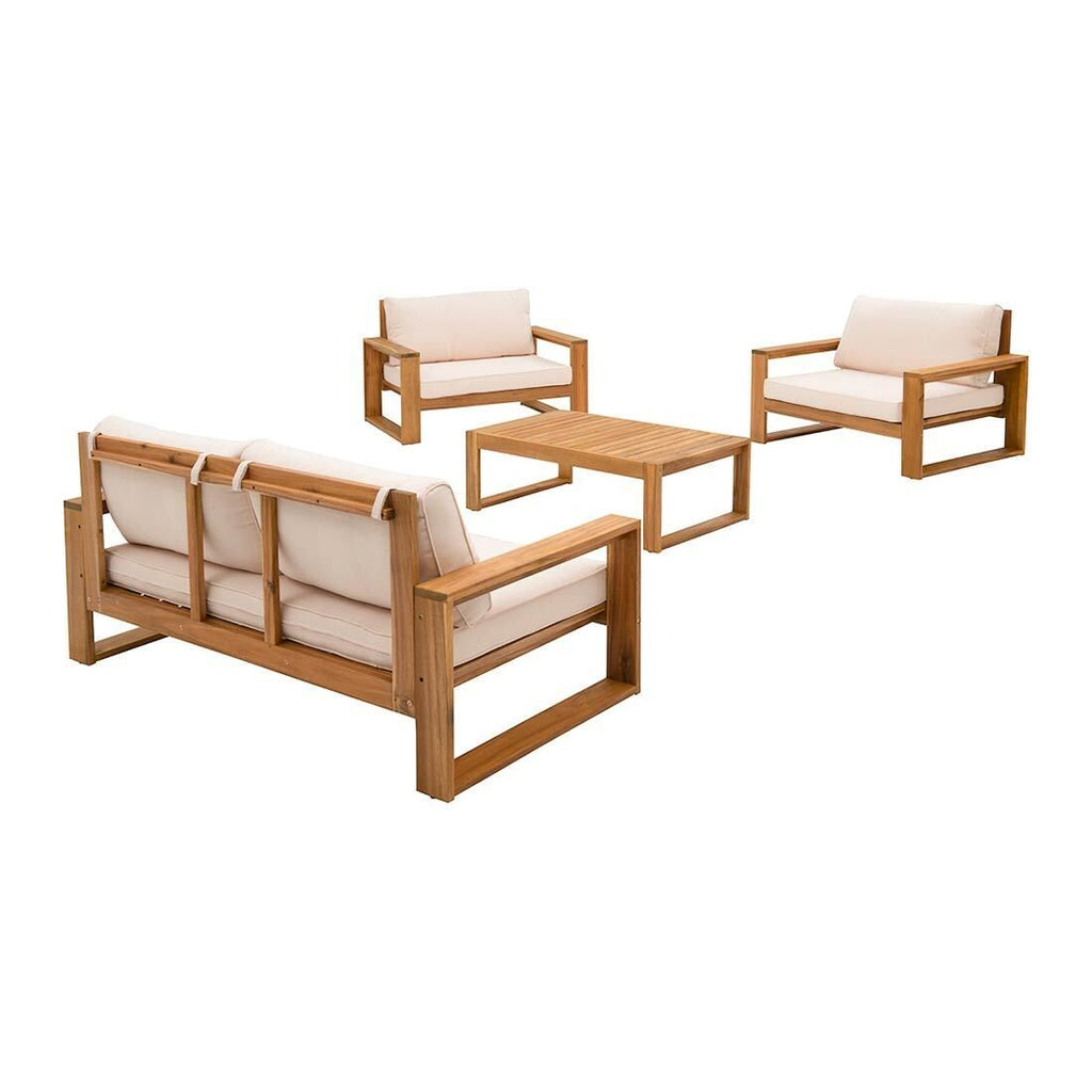 Loungesett Santa Cruz med bord bakside