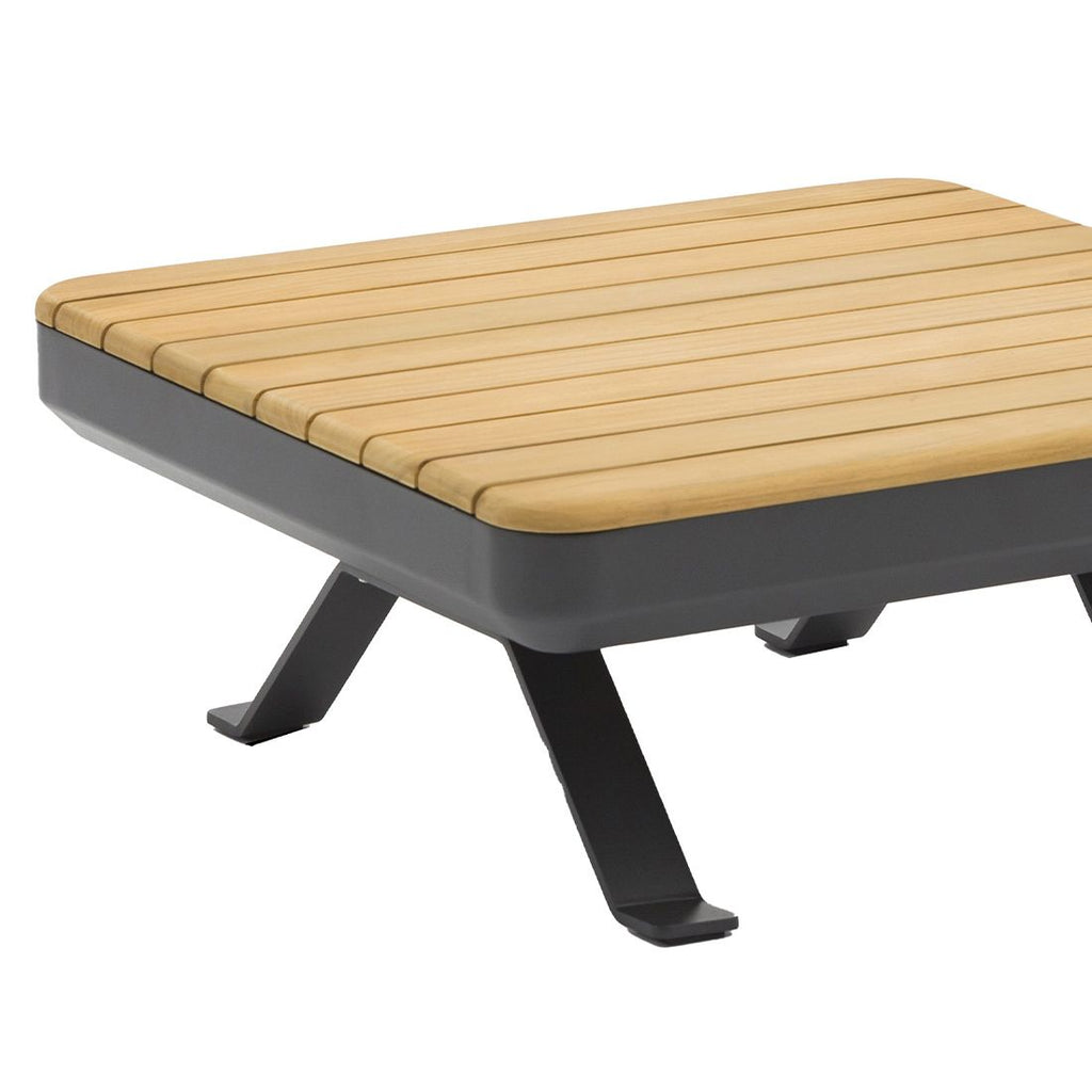 Loungesett Sky med loungebord aluminium/teak olefin grafitt ramme