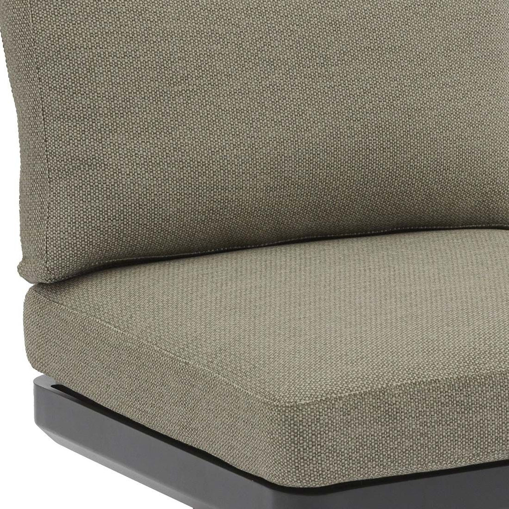 Loungesett Sky med loungebord aluminium/teak olefin Olefin stoff detalj
