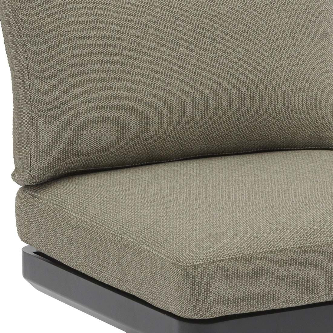 Loungesett Sky med loungebord aluminium/teak olefin Olefin stoff detalj