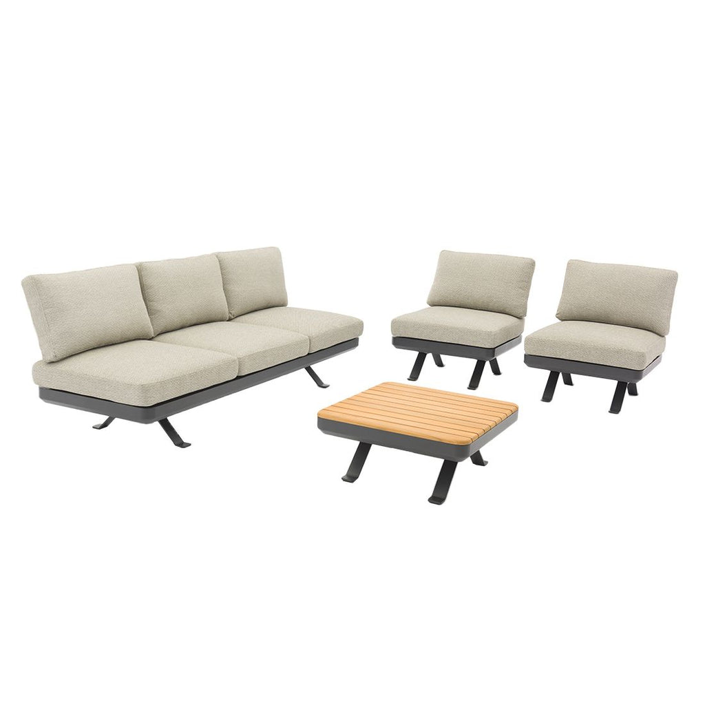 Loungesett Sky med loungebord sideutsikt Zebra