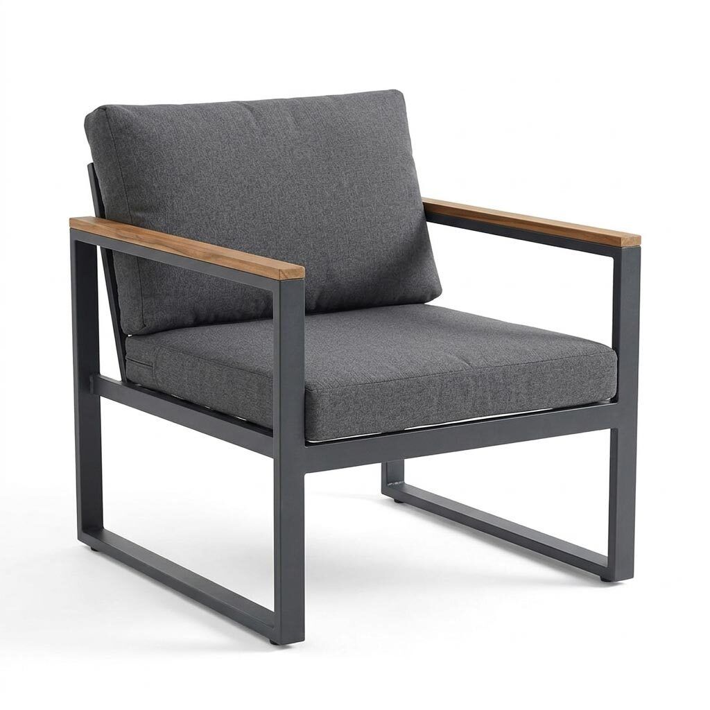 Loungesett Space med loungebord stål/polyester Acamp sideprofil