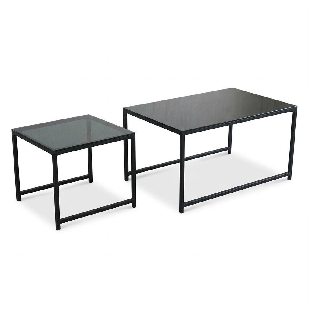 Loungesett Space med loungebord stål/polyester Acamp sett fra siden
