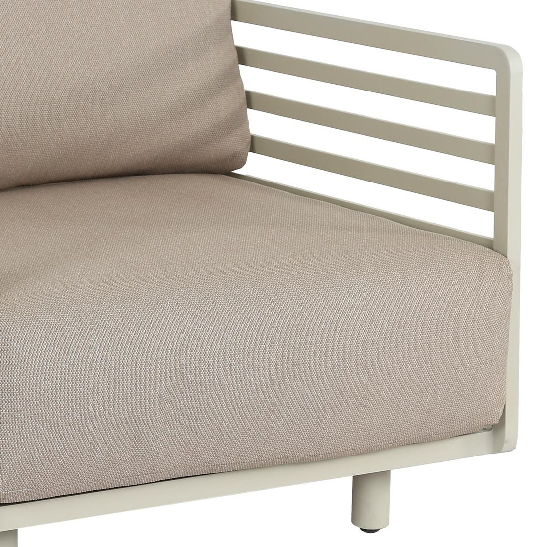 Loungesett Tobago aluminium/olefin med loungebord - OUTLIV.