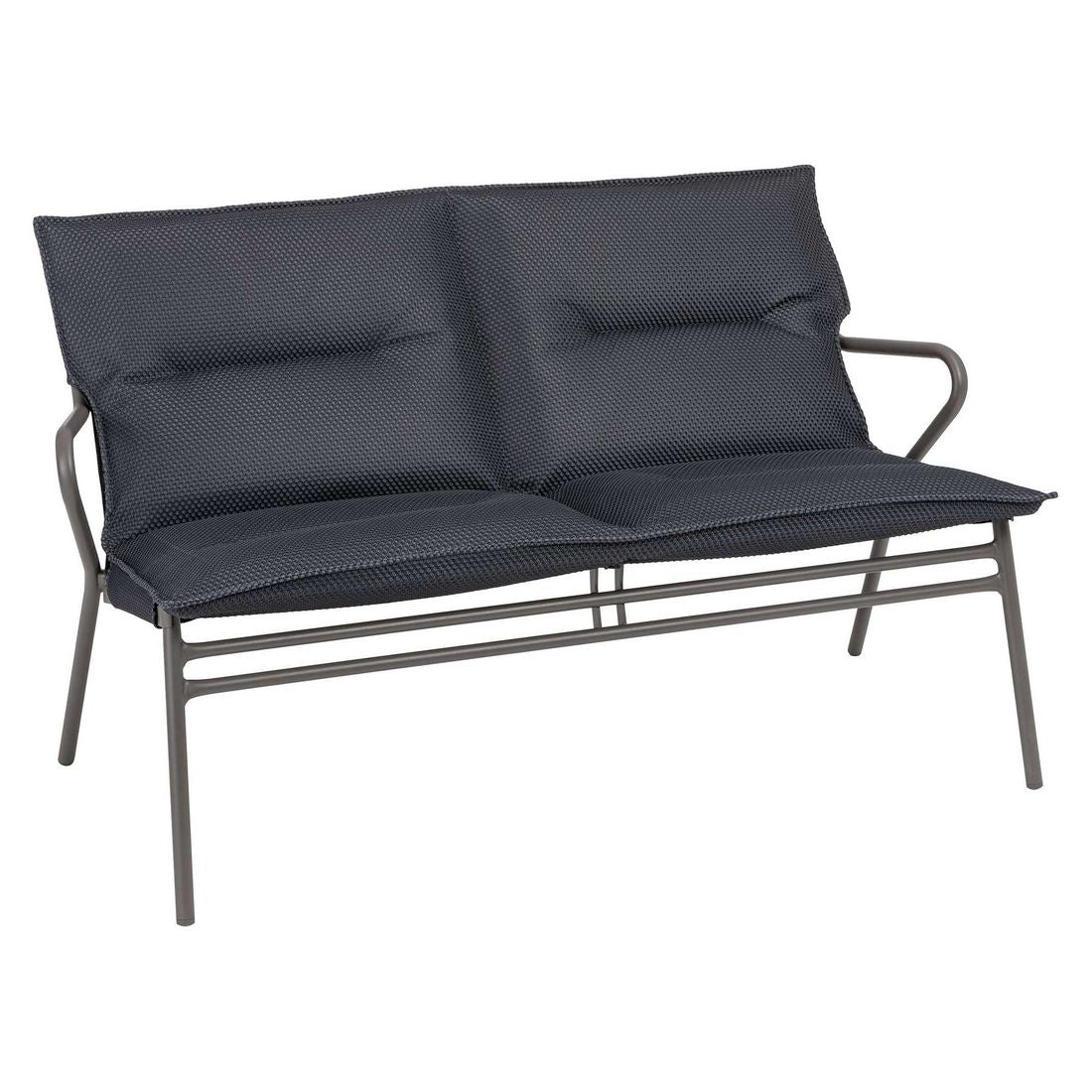 Nærbilde av stålramme på Loungesett Vence stål/BeComfort med loungebord