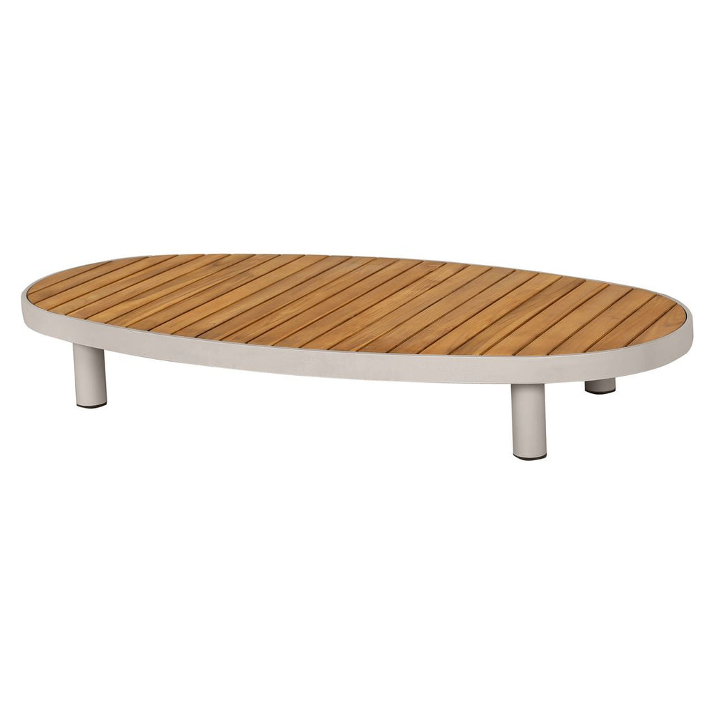 Loungesett Washington aluminium/akasie/olefin med tau setepute detalj