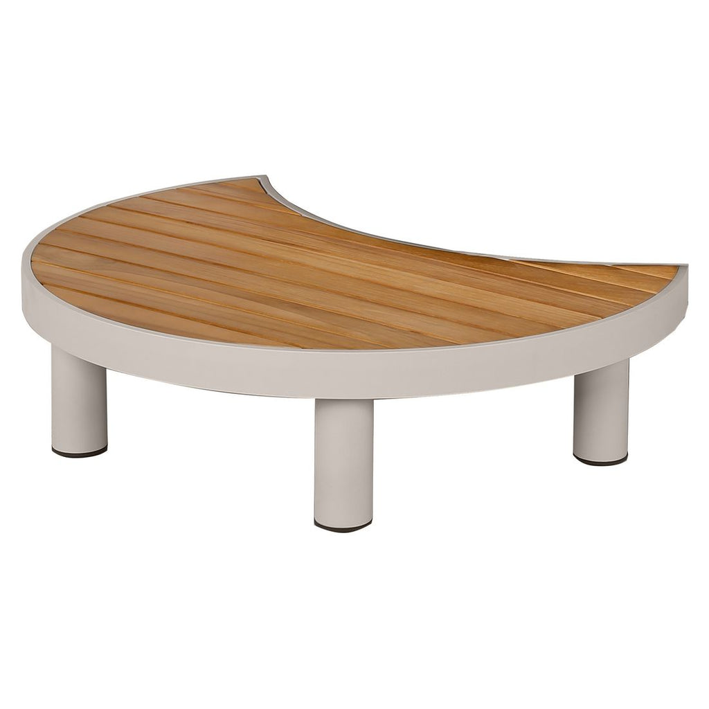 Loungesett Washington aluminium/akasie/olefin med tau fra siden