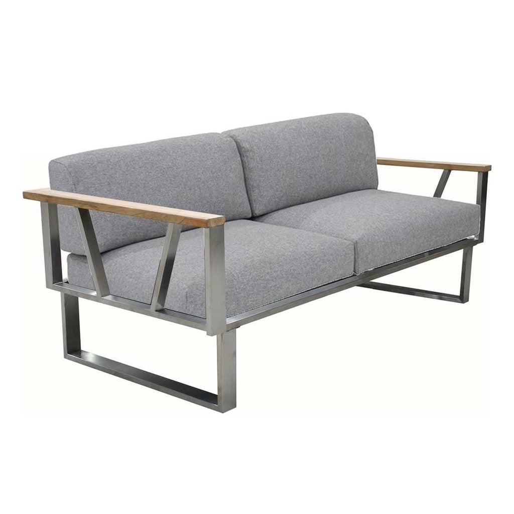 Loungesofa Belvedere rustfritt stål olefin 164 cm bakside