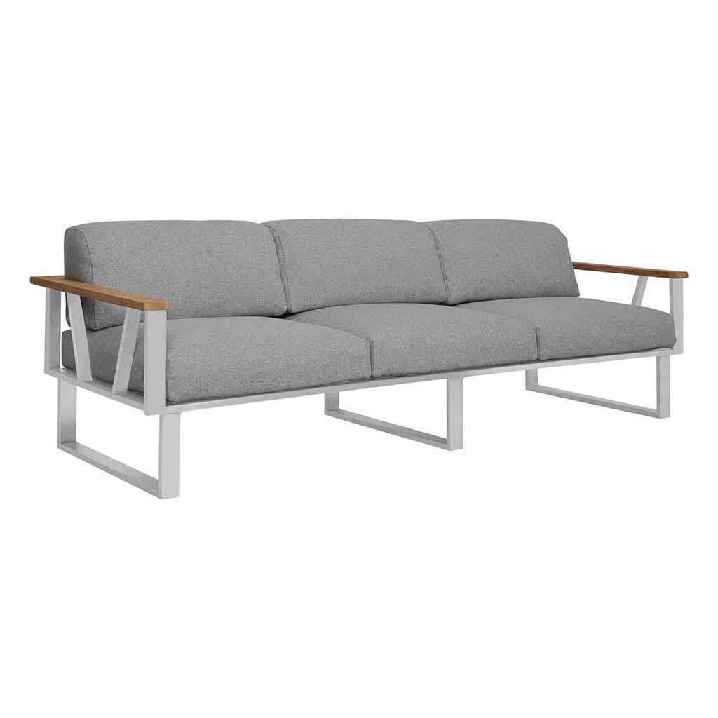 Loungesofa Belvedere rustfritt stål olefin 239 cm bakside