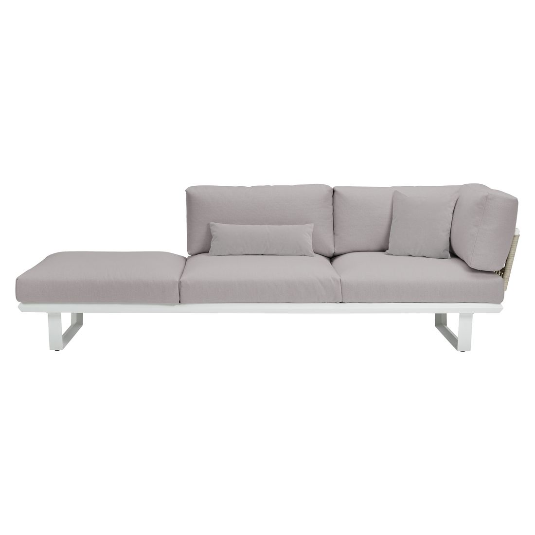 Loungesofa Boom regulerbar aluminium 249 cm - Solpuri