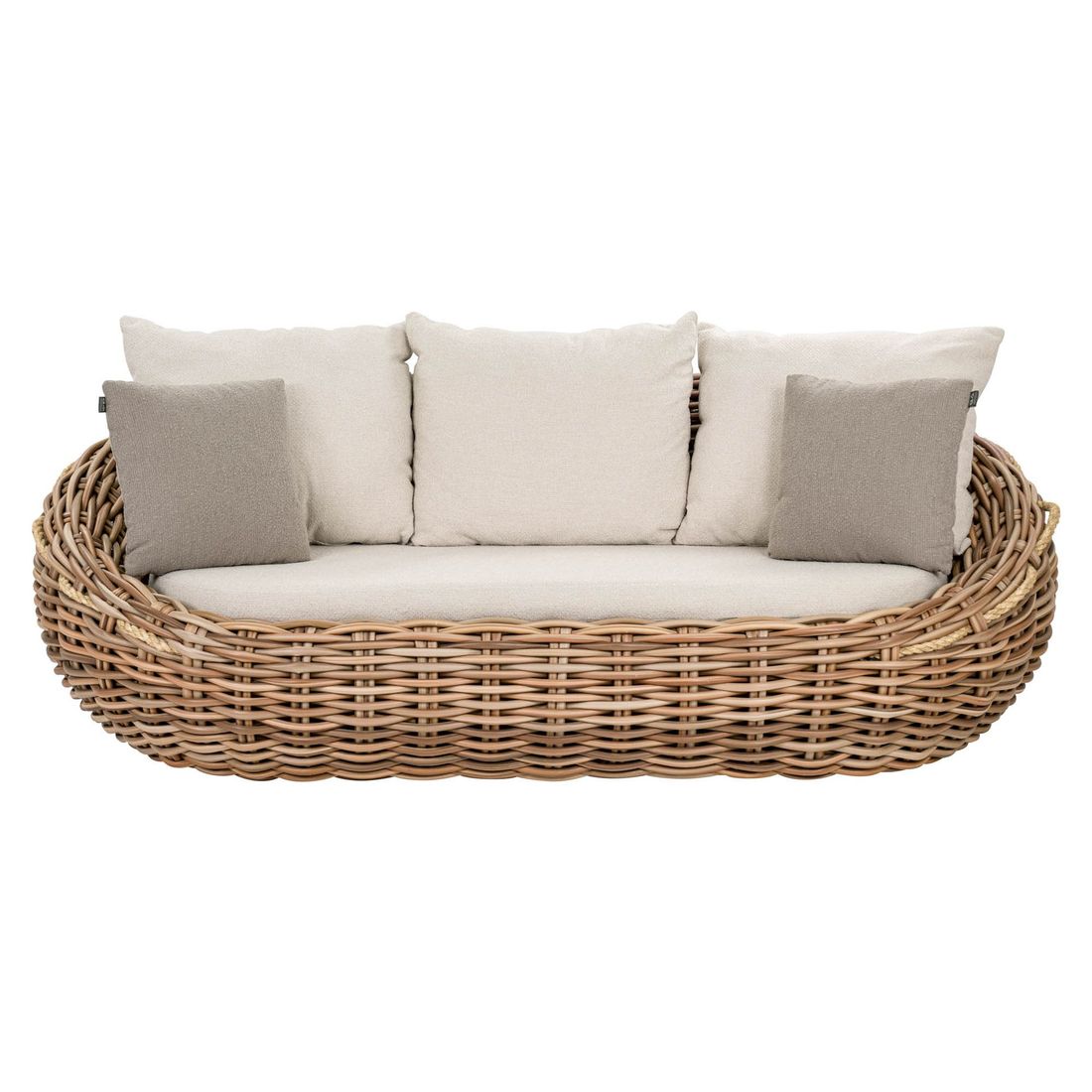 Loungesofa Cocoon polyrotting Bee Wett 236 cm detalj av flettverk