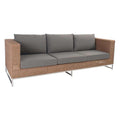 Loungesofa Fontana rustfritt stål/polyrotting 246 cm forfra