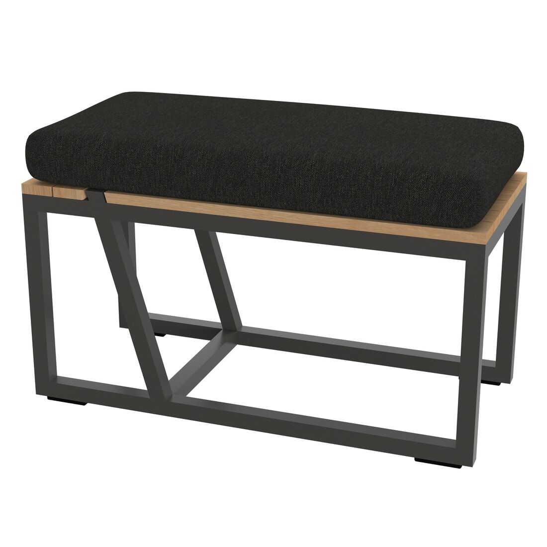 Loungesofa Havanna aluminium/utestoff 208 cm sittekomfort