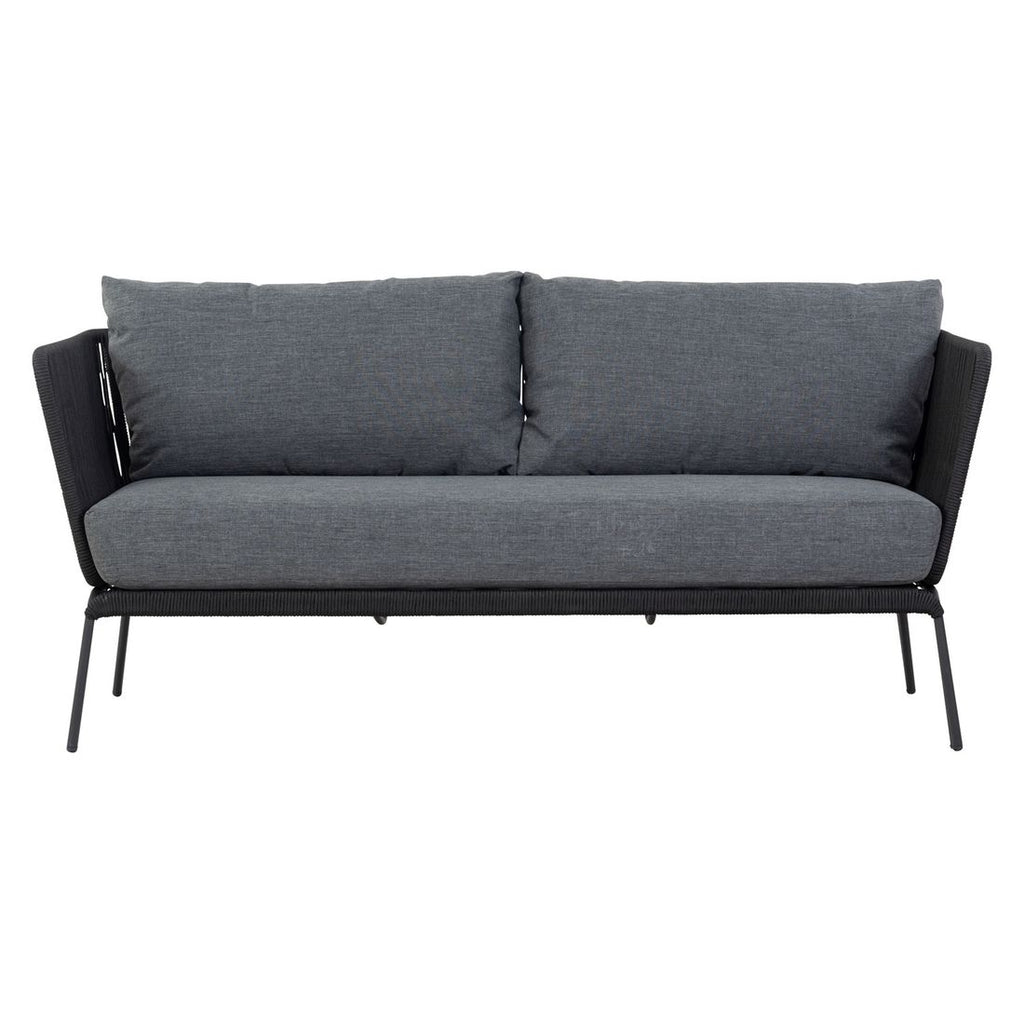 Loungesofa Lion stål/tau 175 cm montert på terrasse