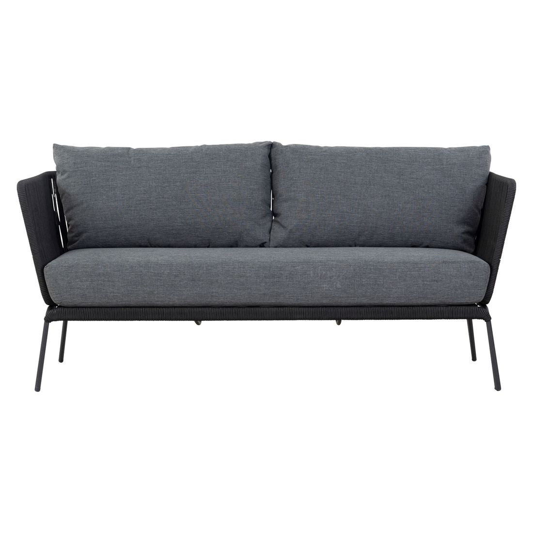 Loungesofa Lion stål/tau 175 cm montert på terrasse