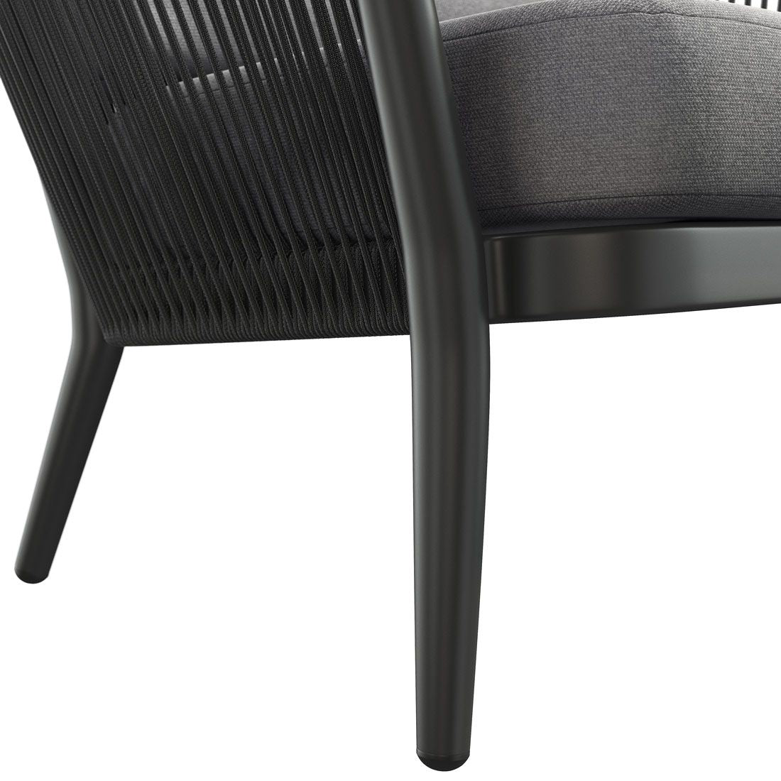 Loungesofa Monet aluminium tau olefin 210 cm helhetsbilde i hage