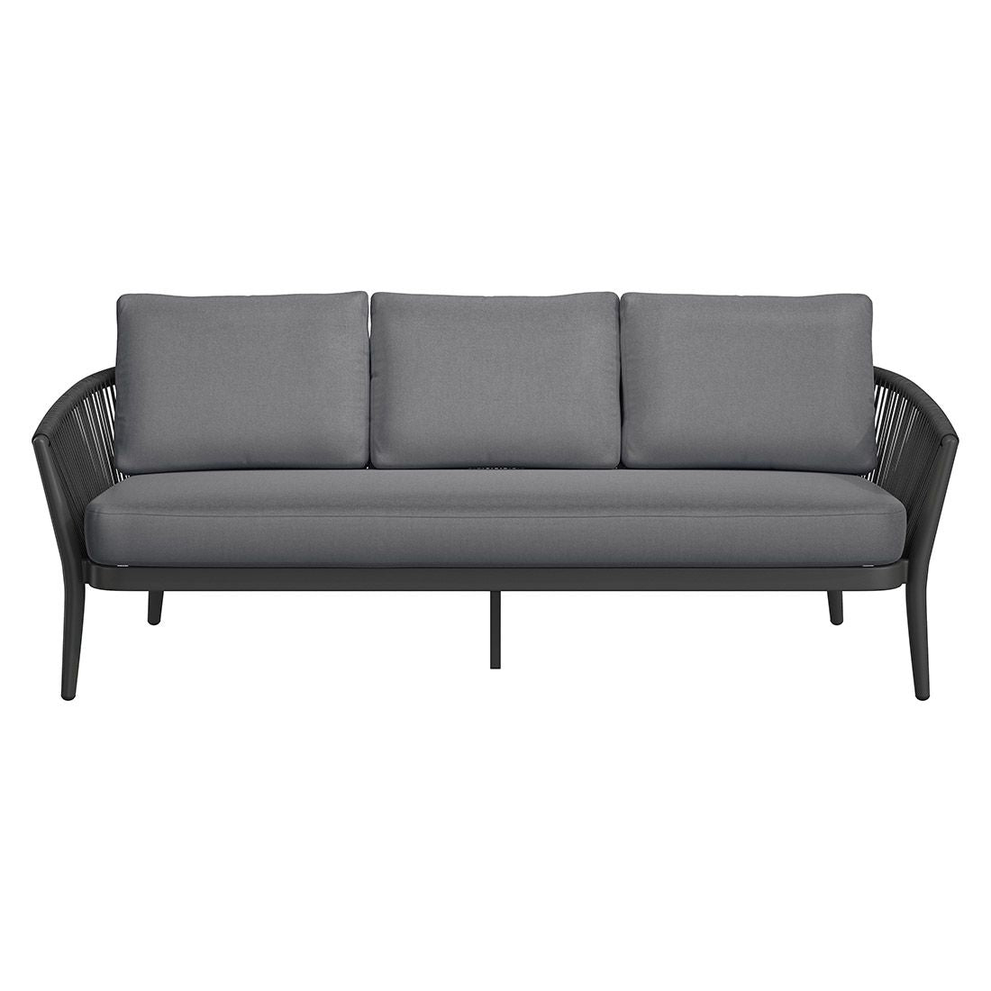 Loungesofa Monet aluminium tau olefin 210 cm montert i hage