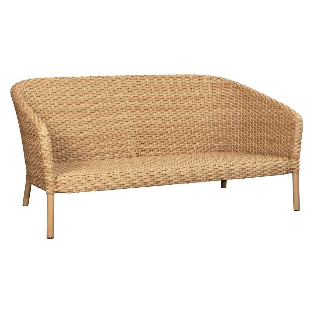 Loungesofa Ocean 155 cm aluminium/flettverk detalj av flettverk