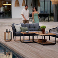 Loungesofa Ocean 155 cm aluminium tau forfra