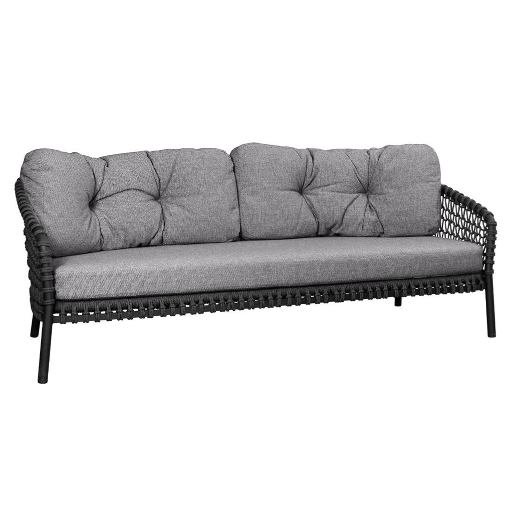 Loungesofa Ocean 202 cm aluminium tau Cane-line forfra