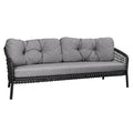 Loungesofa Ocean 202 cm aluminium tau Cane-line forfra