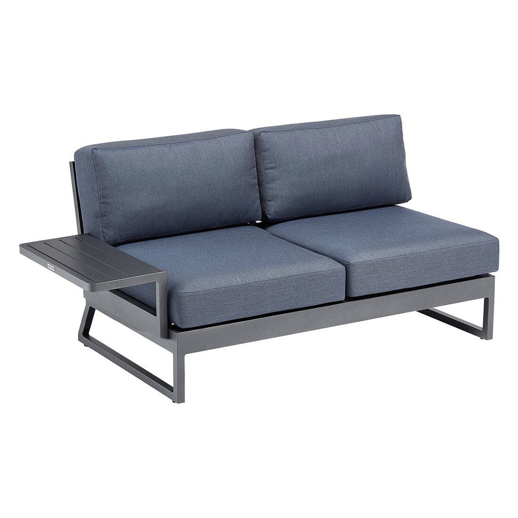 Loungesofa Ocean Skid Platform aluminium 162 cm antrasitt bakside