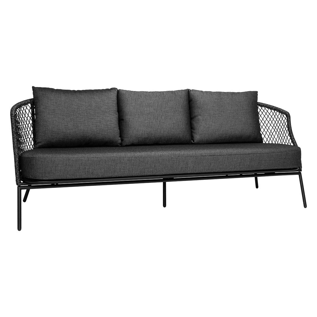 Loungesofa Odea aluminium tau polyakryl 195 cm forfra